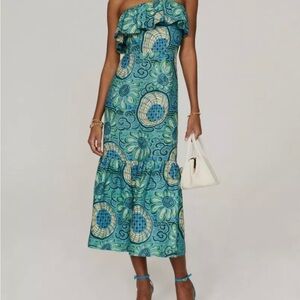 RHODE Thea Linen Dress NWT